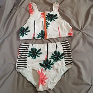 Palm tree bathing suit